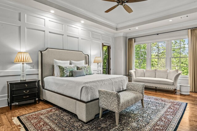 2030 Linger Longer Dr, Greensboro, GA 30642 - bedroom featuring ornamental molding, recessed lighting, visible vents, and a decorative wall