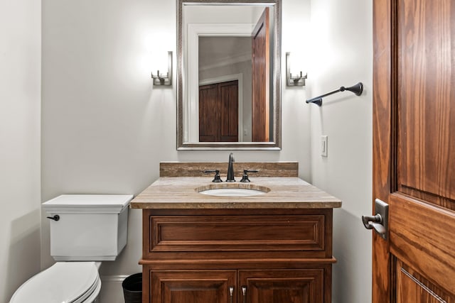 2030 Linger Longer Dr, Greensboro, GA 30642 - half bathroom with toilet and vanity