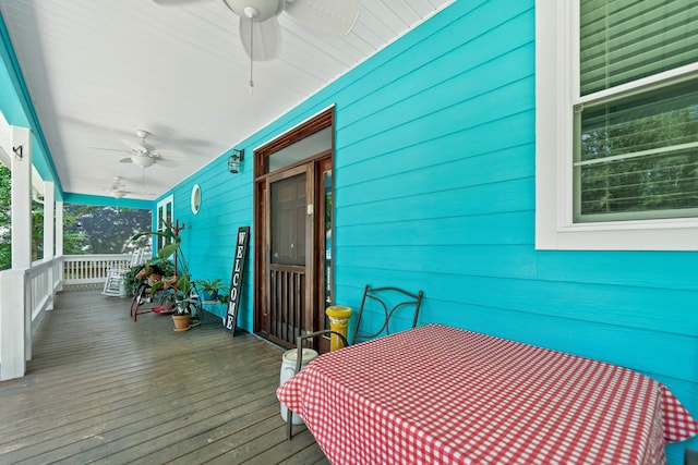 138B Little River Run, Eatonton, GA 31024 - deck with a ceiling fan