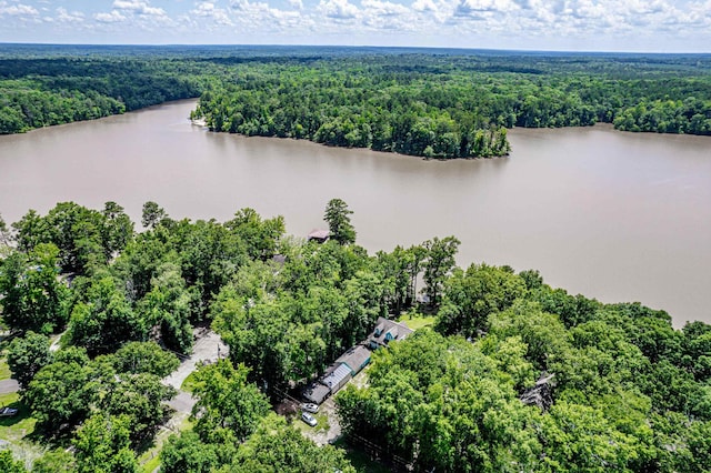 138B Little River Run, Eatonton, GA 31024 - drone / aerial view of a forest and a large body of water