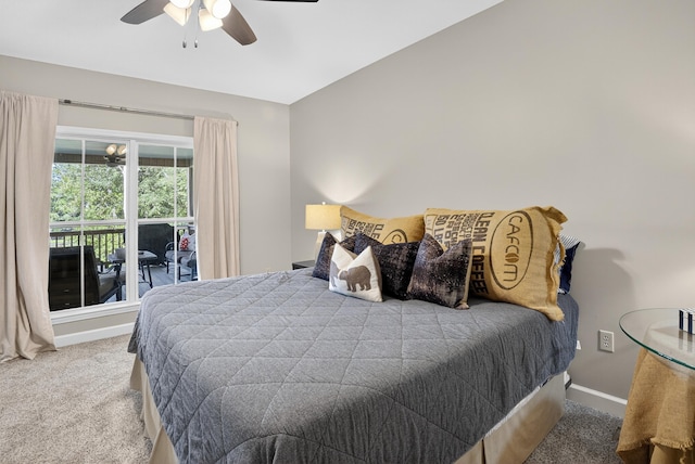 1005 Dennis St, Eatonton, GA 31024 - carpeted bedroom with baseboards and ceiling fan