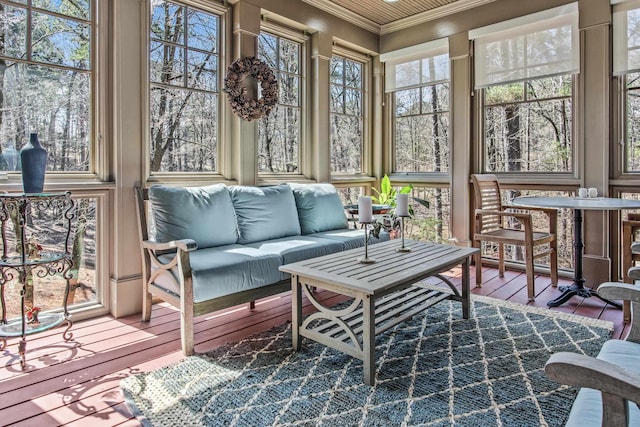 view of sunroom / solarium