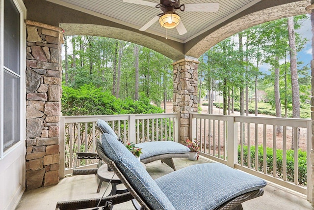 1010A Creekside, Greensboro, GA 30642 - porch featuring ceiling fan