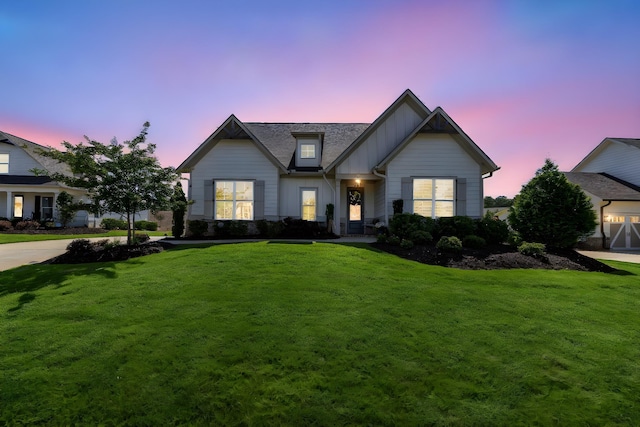 1181 Hidden Hills Cir, Greensboro, GA 30642 - view of front of house with a lawn and board and batten siding
