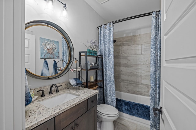 1181 Hidden Hills Cir, Greensboro, GA 30642 - bathroom featuring vanity and shower / bath combination with curtain