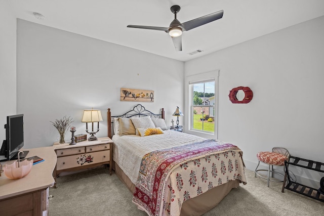 1181 Hidden Hills Cir, Greensboro, GA 30642 - bedroom featuring carpet floors and ceiling fan