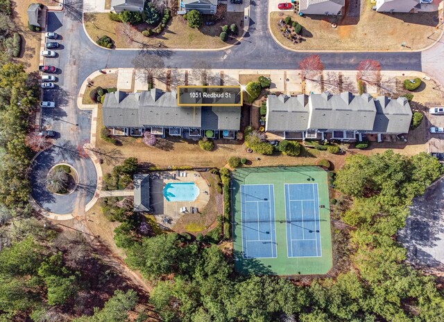 birds eye view of property