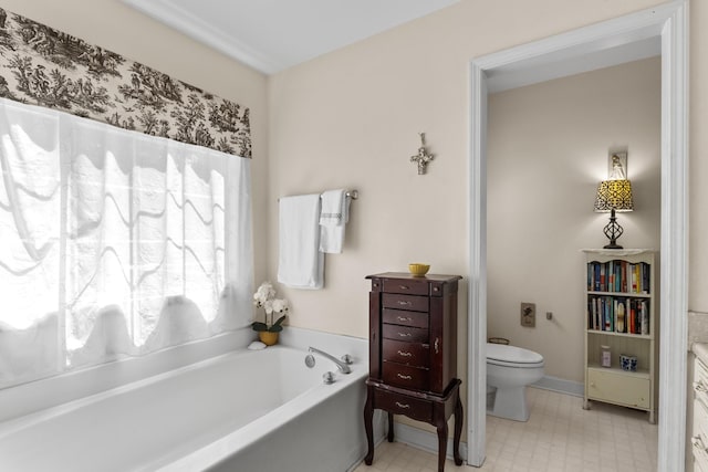 1027 Harper St, Madison, GA 30650 - bathroom with a bath, vanity, and tile patterned floors