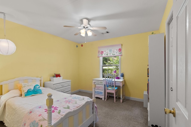 1027 Harper St, Madison, GA 30650 - bedroom featuring carpet flooring, a ceiling fan, and a closet