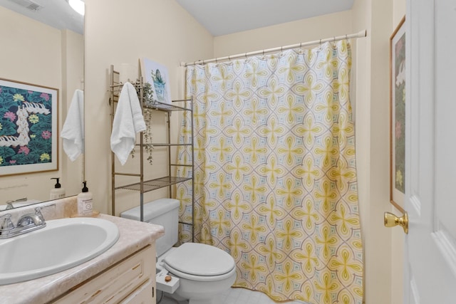 1027 Harper St, Madison, GA 30650 - full bathroom with vanity and a shower with curtain