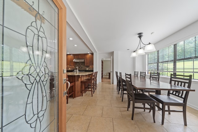 32 Lily Pt, Sparta, GA 31087 - dining space with recessed lighting and baseboards
