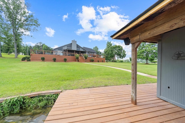 32 Lily Pt, Sparta, GA 31087 - deck featuring a lawn
