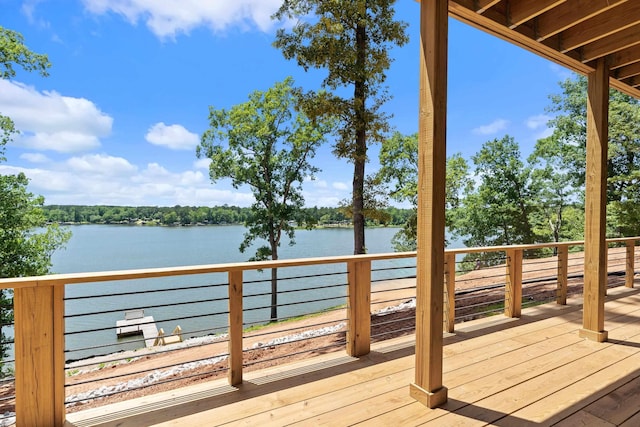 631 Susan Davis Rd, Sparta, GA 31087 - wooden terrace featuring a water view