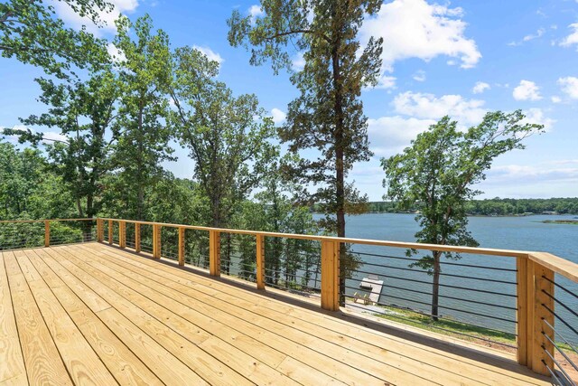 631 Susan Davis Rd, Sparta, GA 31087 - wooden terrace with a water view