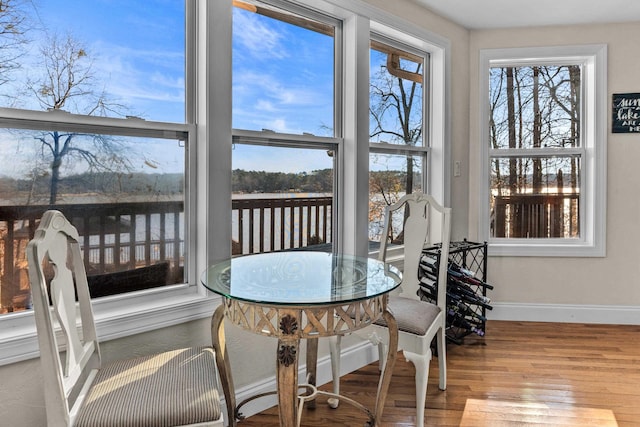 view of sunroom / solarium