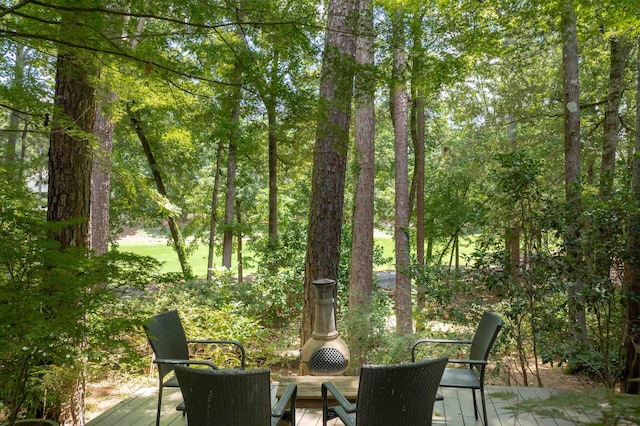 1320 Dejarnet Pl, Greensboro, GA 30642 - view of patio with a deck