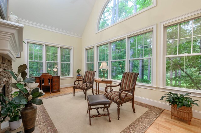 1320 Dejarnet Pl, Greensboro, GA 30642 - sunroom featuring vaulted ceiling