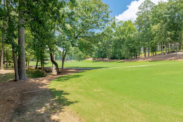 1320 Dejarnet Pl, Greensboro, GA 30642 - view of property's community featuring view of wooded area, a lawn, and view of golf course
