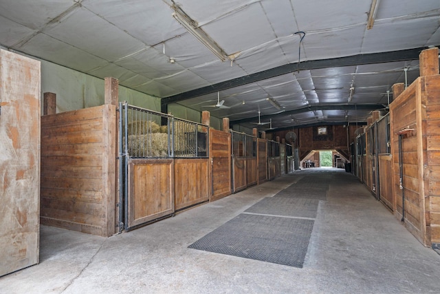 view of horse barn