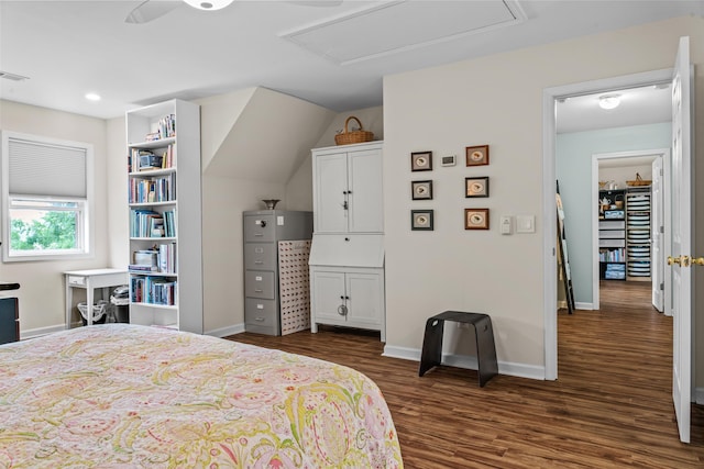 1601 Heidi Trl, Buckhead, GA 30625 - bedroom with dark wood finished floors, baseboards, and recessed lighting