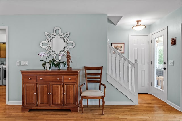 1601 Heidi Trl, Buckhead, GA 30625 - entryway with light wood-style flooring and baseboards
