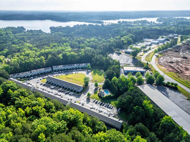 100 Lena Ln, Eatonton, GA 31024 - birds eye view of property with a water view and a view of trees
