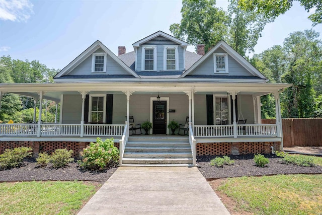 farmhouse with a porch