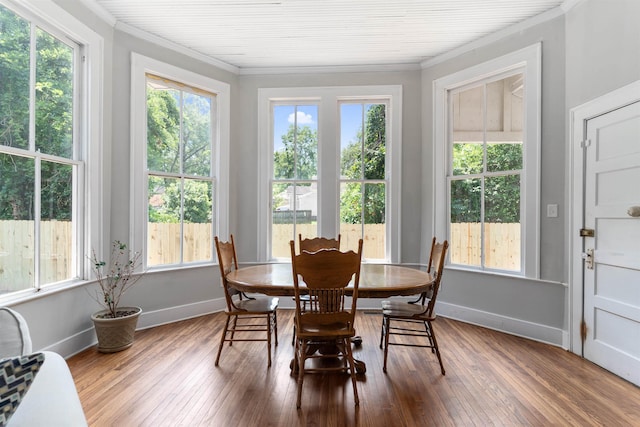 view of sunroom