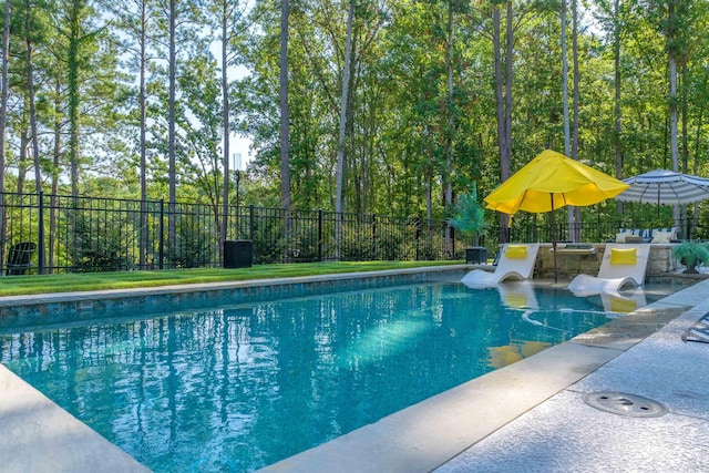 view of pool