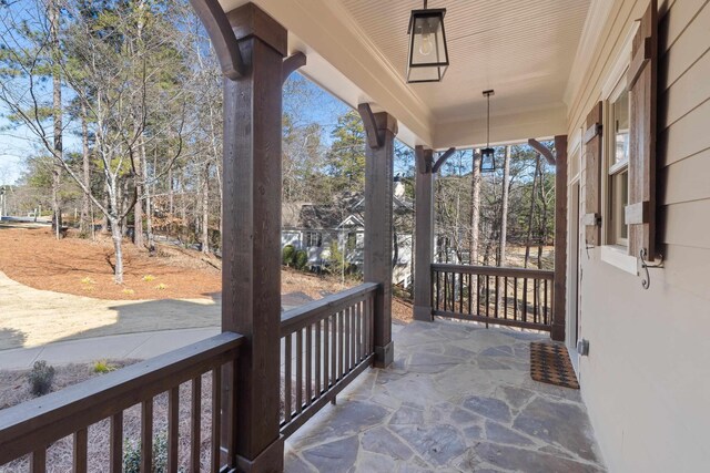 balcony with a porch