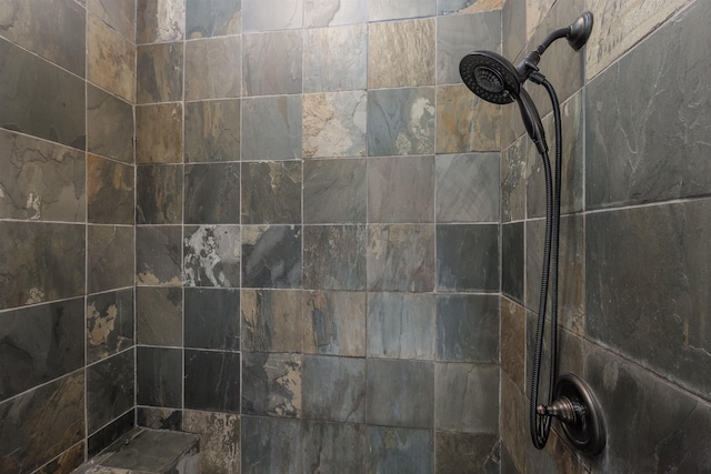 room details featuring tiled shower