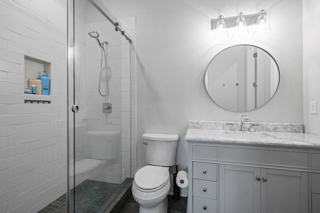1101 Brookside, Greensboro, GA 30642 - full bathroom with toilet, vanity, and tiled shower
