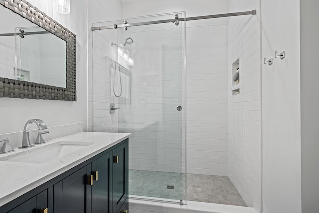 1101 Brookside, Greensboro, GA 30642 - full bathroom featuring a shower stall and vanity