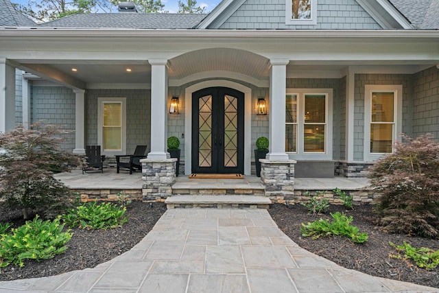 1101 Brookside, Greensboro, GA 30642 - property entrance featuring a shingled roof and a porch