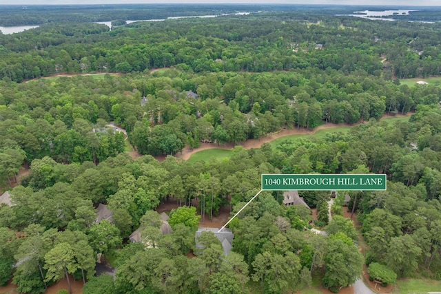 1040 Kimbrough Hill Ln, Greensboro, GA 30642 - aerial overview of property's location featuring a heavily wooded area and property boundaries highlighted