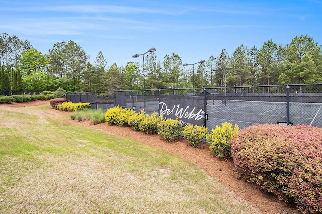 1000 Eight Knot Ct, Greensboro, GA 30642 - view of tennis court featuring view of scattered trees