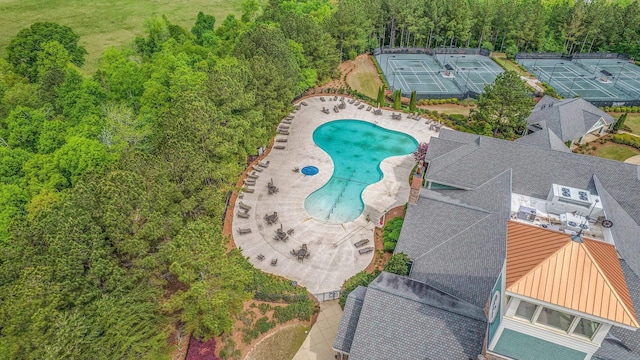 1000 Eight Knot Ct, Greensboro, GA 30642 - drone / aerial view of a pool