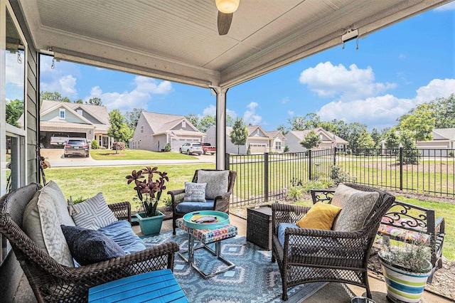 1000 Eight Knot Ct, Greensboro, GA 30642 - view of patio / terrace featuring a residential view and an outdoor living space