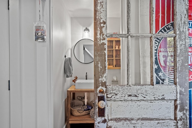 interior space featuring sink