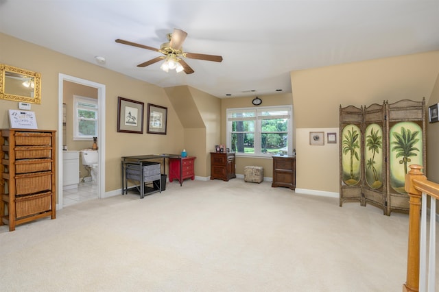1811 Snug Harbor Dr, Greensboro, GA 30642 - office featuring carpet floors and ceiling fan
