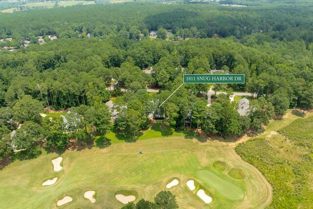 1811 Snug Harbor Dr, Greensboro, GA 30642 - aerial overview of property's location featuring a local golf course and property boundaries highlighted