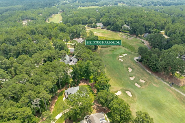 1811 Snug Harbor Dr, Greensboro, GA 30642 - aerial view of property's location with a local golf course and property parcel outlined
