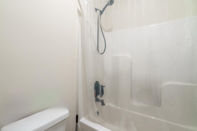 5761 Dixie Hwy, Rutledge, GA 30663 - full bathroom featuring shower / bath combination with curtain and toilet