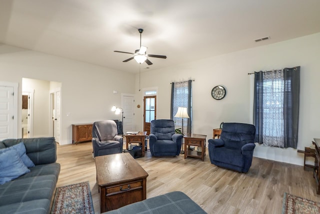 5761 Dixie Hwy, Rutledge, GA 30663 - living room with light wood-type flooring and a ceiling fan