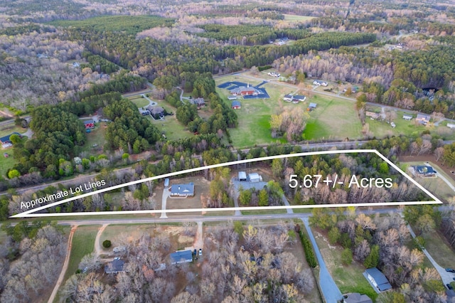 5761 Dixie Hwy, Rutledge, GA 30663 - view of property location with a heavily wooded area and property boundaries highlighted