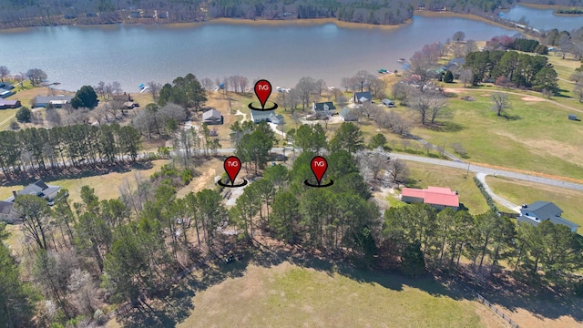 1051 Twin Rivers Rd, Greensboro, GA 30642 - aerial view of property and surrounding area with a nearby body of water