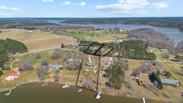 1051 Twin Rivers Rd, Greensboro, GA 30642 - aerial view of property's location featuring a large body of water and rural landscape