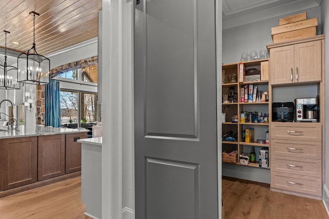 storage area featuring a sink