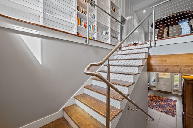 3170 Double Bridges Rd, Rutledge, GA 30663 - staircase with baseboards and recessed lighting