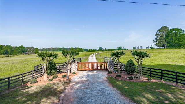 3170 Double Bridges Rd, Rutledge, GA 30663 - gate with a view of rural / pastoral area